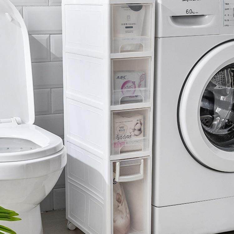 夹缝收纳柜免安装厨房缝隙柜抽屉式储物柜浴室卫生间窄缝柜置物架,淘宝优惠券,粉丝福利购,淘宝优惠卷