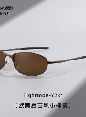 Y2K小棕镜欧美复古风偏光墨镜