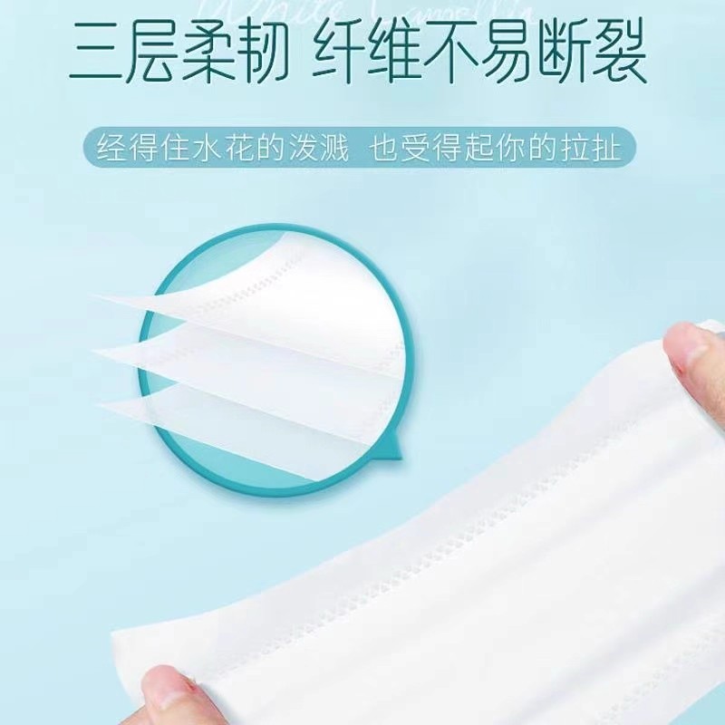 大包抽纸白茶花香20包纸巾可湿水餐巾纸家用实惠装卫生纸面巾纸抽 - 图2