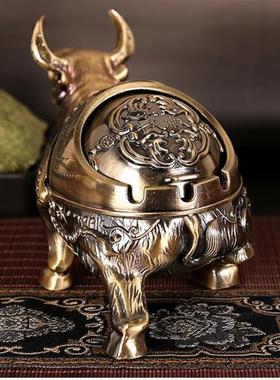 极速认准抖音牛气A冲天大气铜工艺摆饰