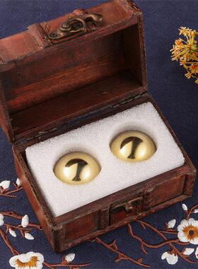 极速黄铜实心保健球健q身球随身手把件礼品运动铜球老年人锻炼手