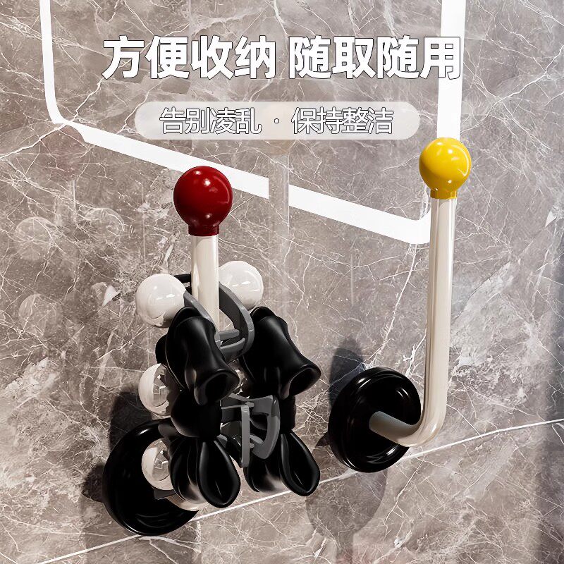 发箍发绳卫生间发圈收纳架墙上新款壁挂首饰发饰发夹皮筋头绳挂钩