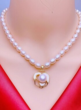 淡水珍珠真珍珠送妈妈节日礼物