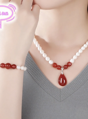 附证书礼盒装高级感珍珠项链法式