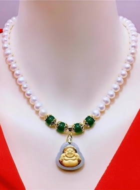 高档淡水珍珠项链女送母亲节礼物