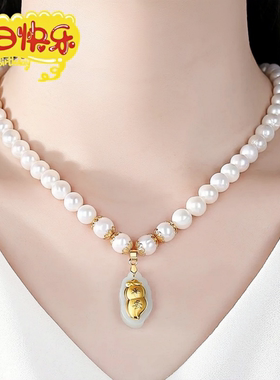【正品】淡水珍珠项链母亲节礼物
