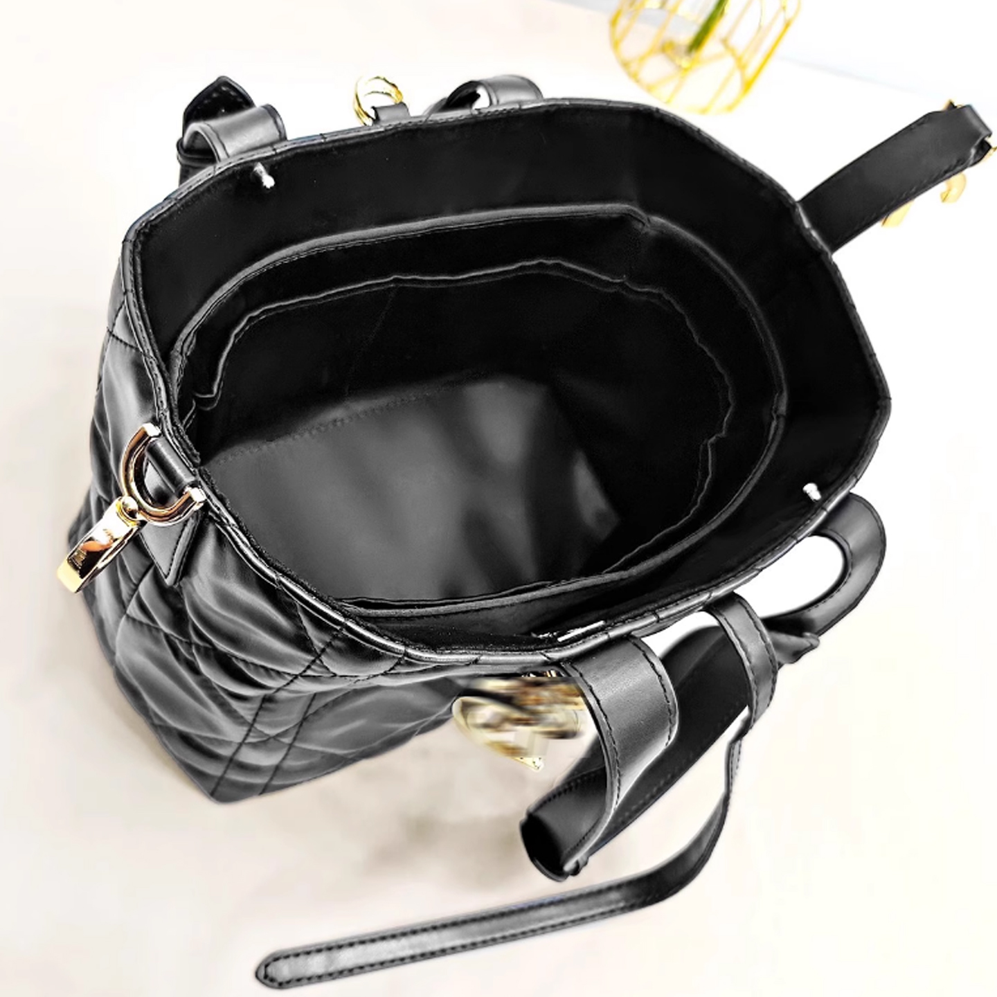 宛乐适用Dior迪奥toujours横版土著托特包内胆包轻耿小中大号拉链 - 图0