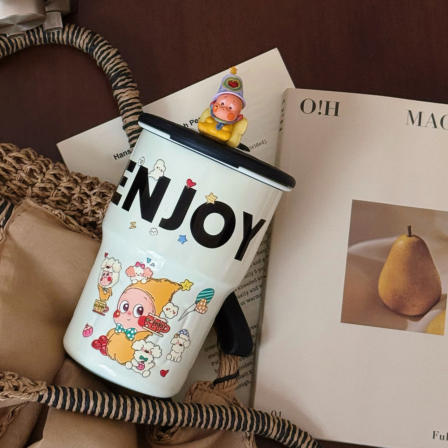 星星人吸管保温杯女生高颜值水杯便携生日礼物办公室上学咖啡杯子,淘宝优惠券,粉丝福利购,淘宝优惠卷