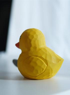 Joe的小作坊/杀掉你鸭！小木雕桌面摆件创意搞怪可爱车载生日礼物