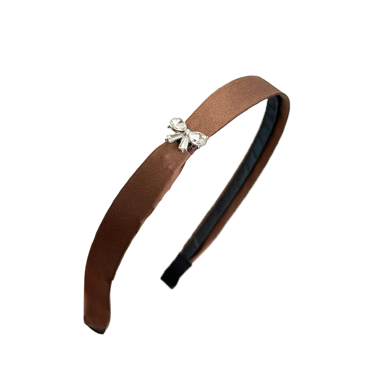 细闪钻蝴蝶缎面高级感气质发箍女2025新款简约优雅蝴蝶结发旅头箍 - 图3