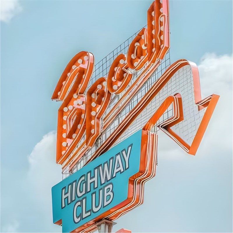 美式门头招e牌霓虹灯发光字定制营地餐车灯箱造型不锈钢复古广告,淘宝优惠券,粉丝福利购,淘宝优惠卷