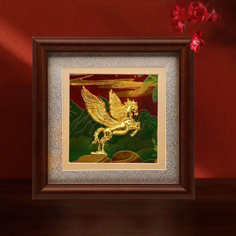 马年 马相框 新款飞马凌云木相框 创意相框摆台摆件 送礼佳品,淘宝优惠券,粉丝福利购,淘宝优惠卷