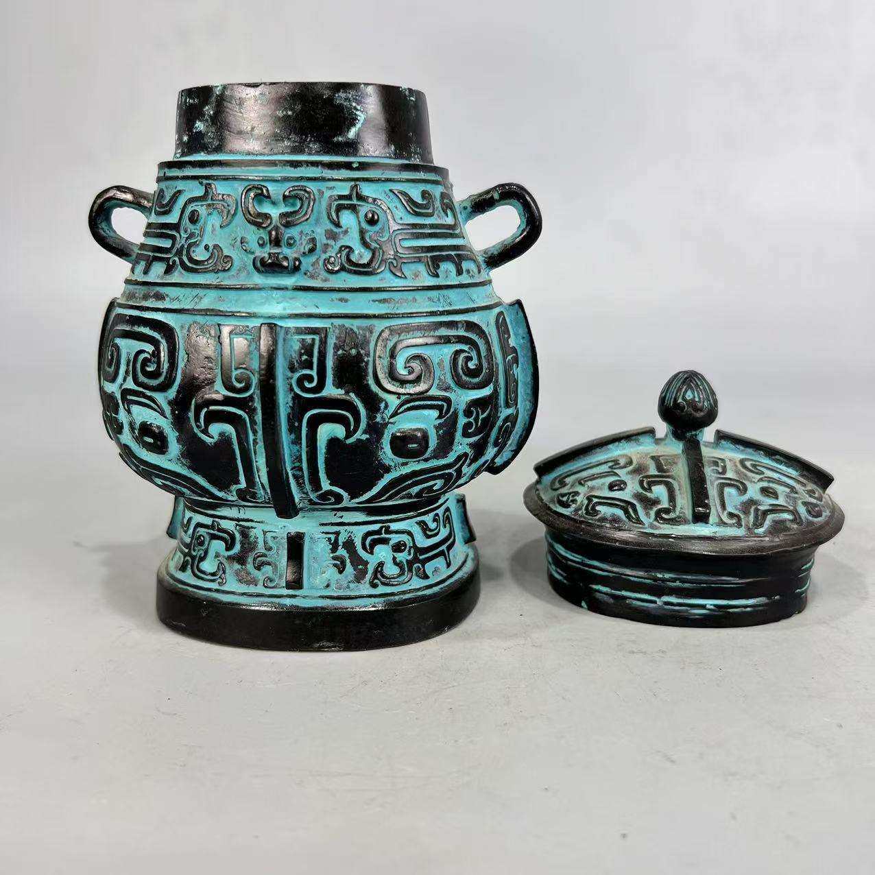 商周青铜器皿方各种方兽面纹铜凤鸟纹炫纹罍圆罍带盖器物酿酒器,淘宝优惠券,粉丝福利购,淘宝优惠卷