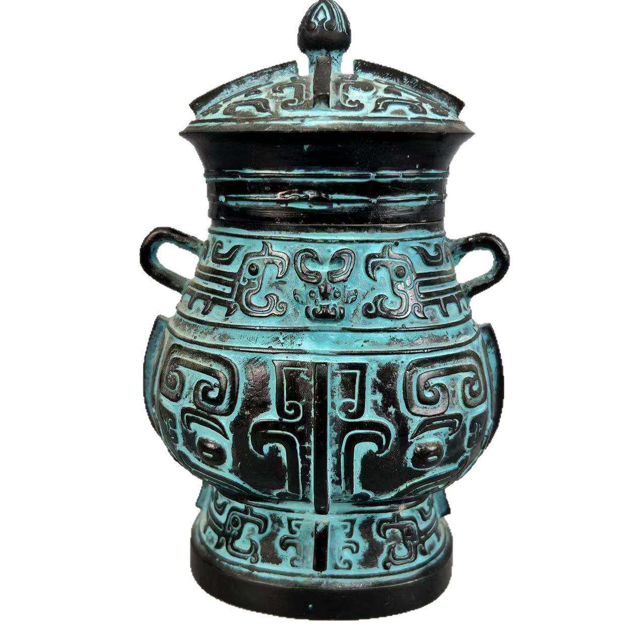 商周青铜器皿方各种方兽面纹铜凤鸟纹炫纹罍圆罍带盖器物酿酒器,淘宝优惠券,粉丝福利购,淘宝优惠卷