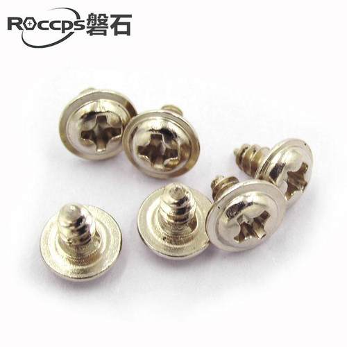 镀镍PWA十字圆头带垫自攻螺丝带介螺丝钉M3*5x6x8x10x12x14x16x20 - 图2