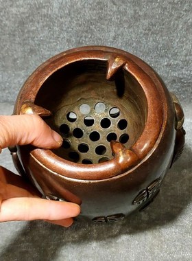 极速厂促纯d铜炭炉煮茶炉温酒炉风炉茶道煮水木炭茶道煮茶器复古