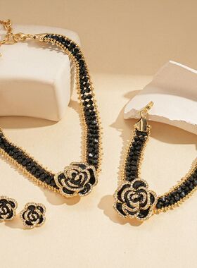 欧美滴油风高级感玫瑰暗黑气质