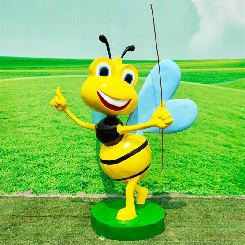卡通小蜜蜂雕塑户外花园昆虫动物玻璃钢装饰品蜜蜂园林景观摆件,淘宝优惠券,粉丝福利购,淘宝优惠卷