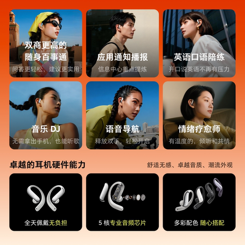 Ola Friend字节跳动豆包AI智能体耳机开放式不入耳蓝牙运动耳机 - 图1