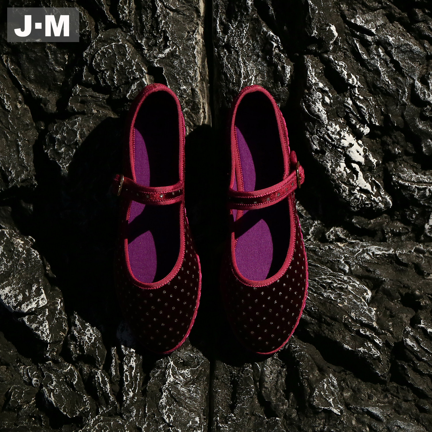 J·M（服装鞋帽）复古风紫色玛丽珍鞋女一字扣带平底百搭舒适单鞋,淘宝优惠券,粉丝福利购,淘宝优惠卷