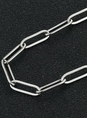 极速Hot Feashion Paperclip Link Chain Women And Men  Stainle