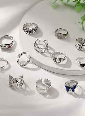 极速New hot selling fasshion colorful butterfly animal ring