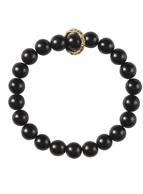 极速天然绿檀木质佛珠手串男女情侣情侣素圈盘玩绕V指柔念珠黑檀