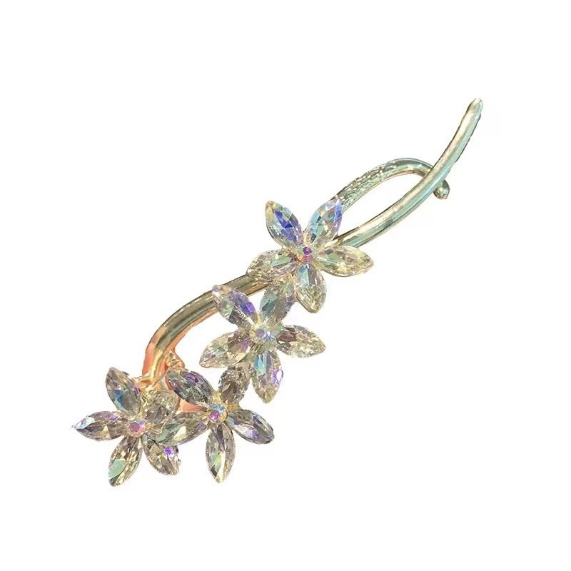 极速韩国时尚花朵水晶扭扭夹盘发器一H字夹发卡青蛙夹发扣小众网,淘宝优惠券,粉丝福利购,淘宝优惠卷