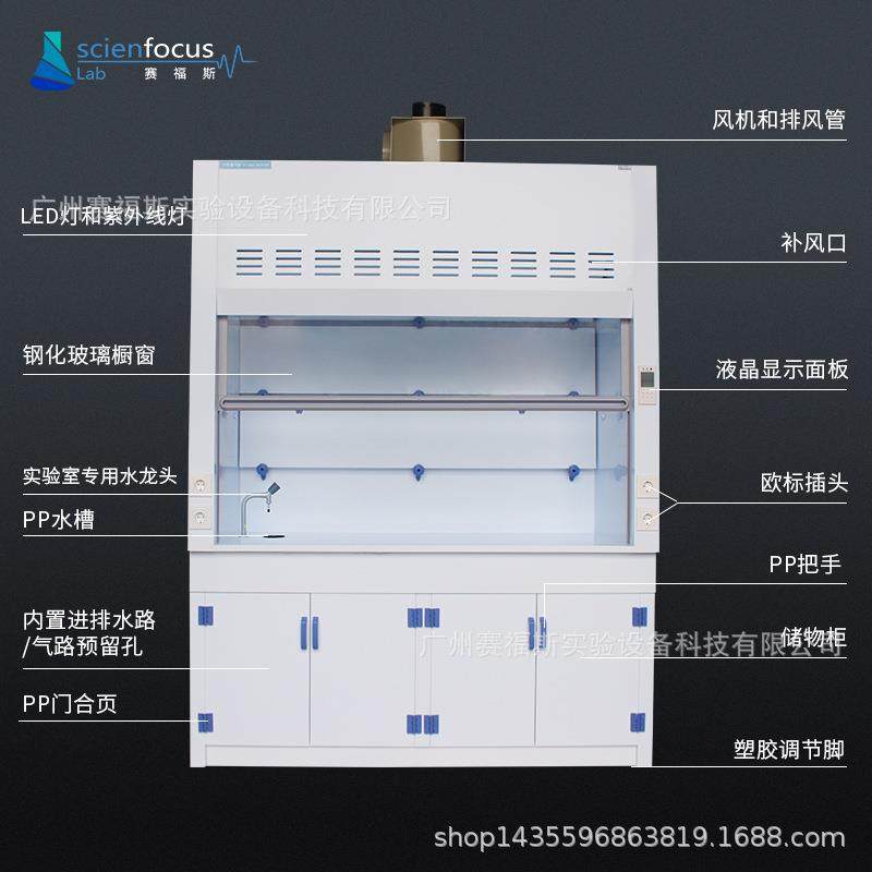 实验室通风柜化学防腐蚀耐酸碱排风整体落地抽风PP通风橱,淘宝优惠券,粉丝福利购,淘宝优惠卷