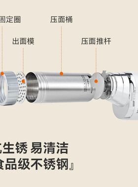 顶圣面条机家用全自动小型手持压面机饸饹面机面条枪神器插电懒人