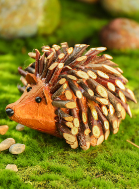 极速幼儿园森系小刺猬动物造景摆件户外庭院草坪自然田.园装饰可