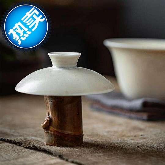 Speedy tea c soporte para tapa vieja olla de bambú n juego de tapa de raíz de bambú olla de hierro hecha a mano con arcilla púrpura soporte para tapa de olla soporte para olla juego de té con tapa de olla
