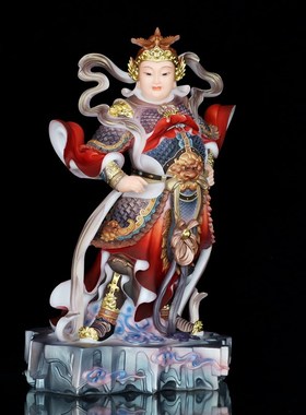 极速玉石b伽蓝韦陀菩萨左右护法佛像关公韦驮像家用寺庙佛堂居家