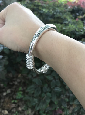 纯银工匠足999手宝塔绕丝