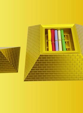 金字塔摆件发生收集器福塔深海石高负氧离子尺放大金字塔仓房模型