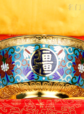 万寿无疆碗摆件老人生日礼物