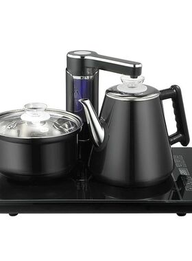 40x23全自动上水壶电热烧水壶茶台器抽水电磁炉老船木嵌入电茶炉