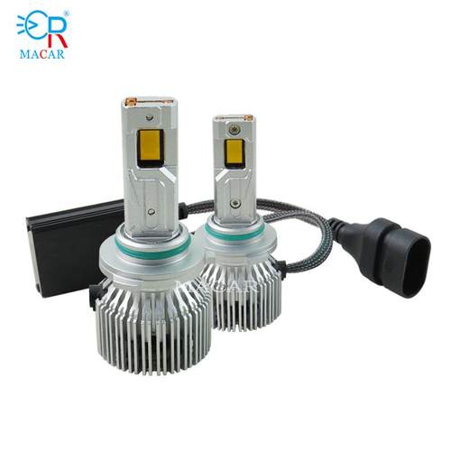 高功率三筒管150W 卤素光12V汽车前大灯LEDH4 9005 H1H11前照灯 - 图3