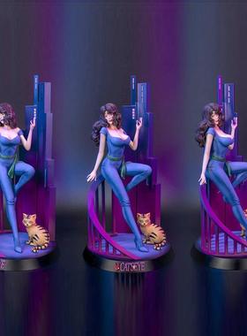 DJ KM二周年猫眼三姐妹 来生泪来生瞳来生爱限量版手板摆件