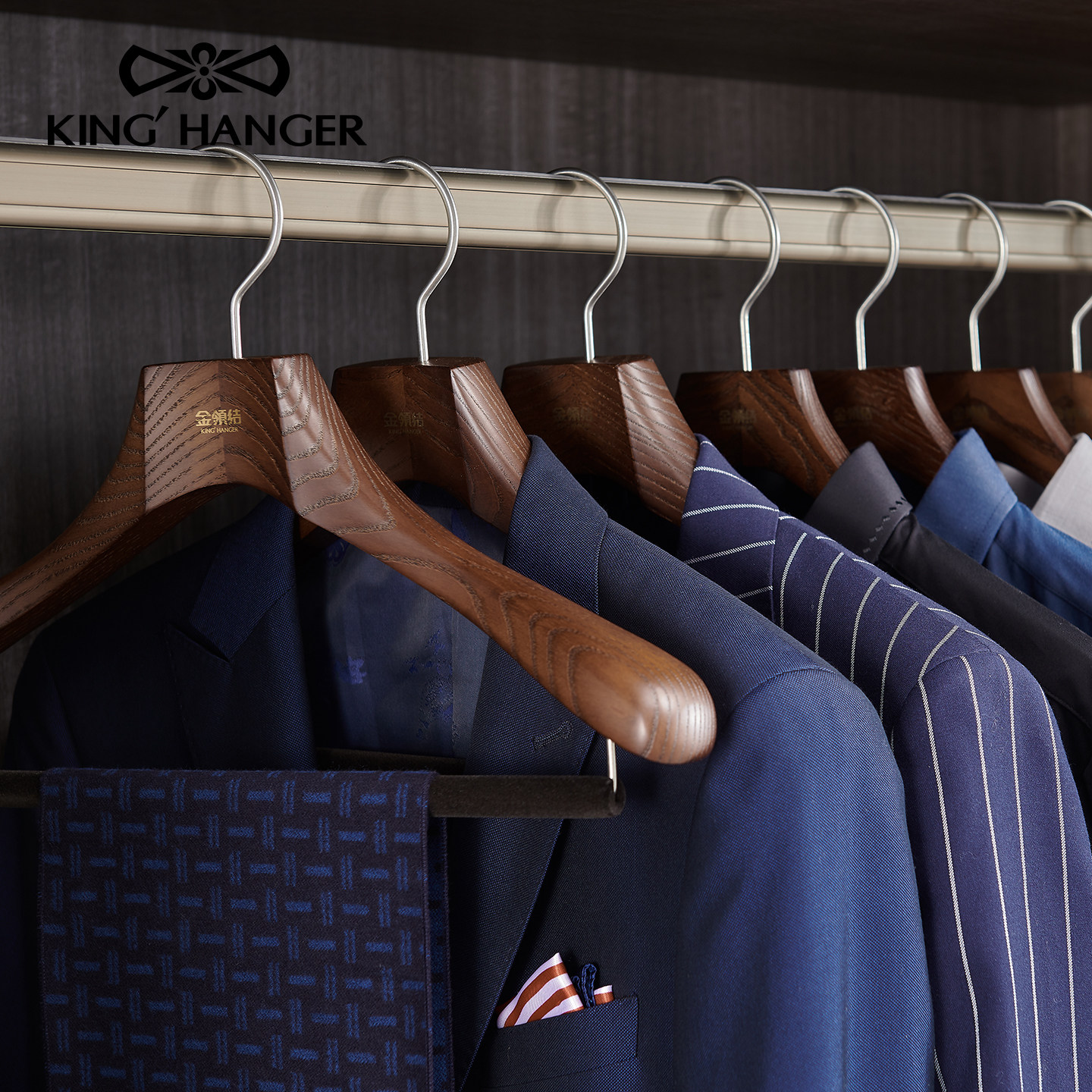KH高端实木衣架高档衣帽间衣柜木质衣撑西服护型大衣宽肩无痕衣挂,淘宝优惠券,粉丝福利购,淘宝优惠卷