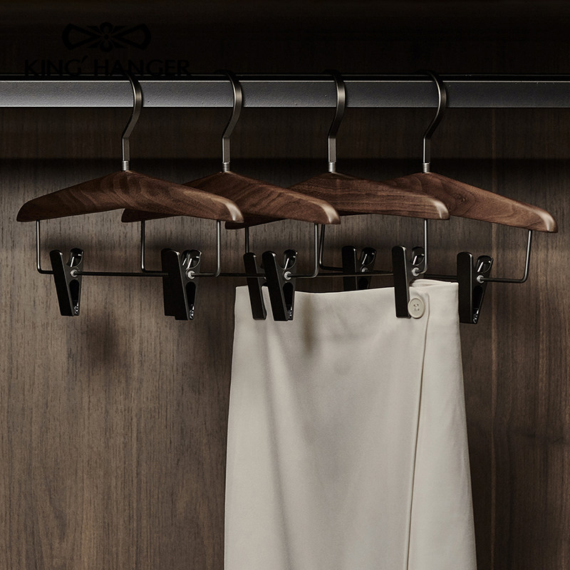 KH高端实木衣架高档黑胡桃木质衣撑衣柜衣帽间衣橱原木衣撑,淘宝优惠券,粉丝福利购,淘宝优惠卷
