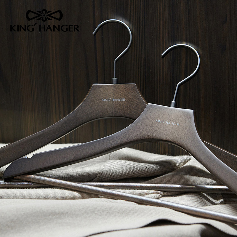 KH高端实木衣架高档西服大衣无痕衣挂衣柜衣橱衣帽间专用木质衣撑,淘宝优惠券,粉丝福利购,淘宝优惠卷
