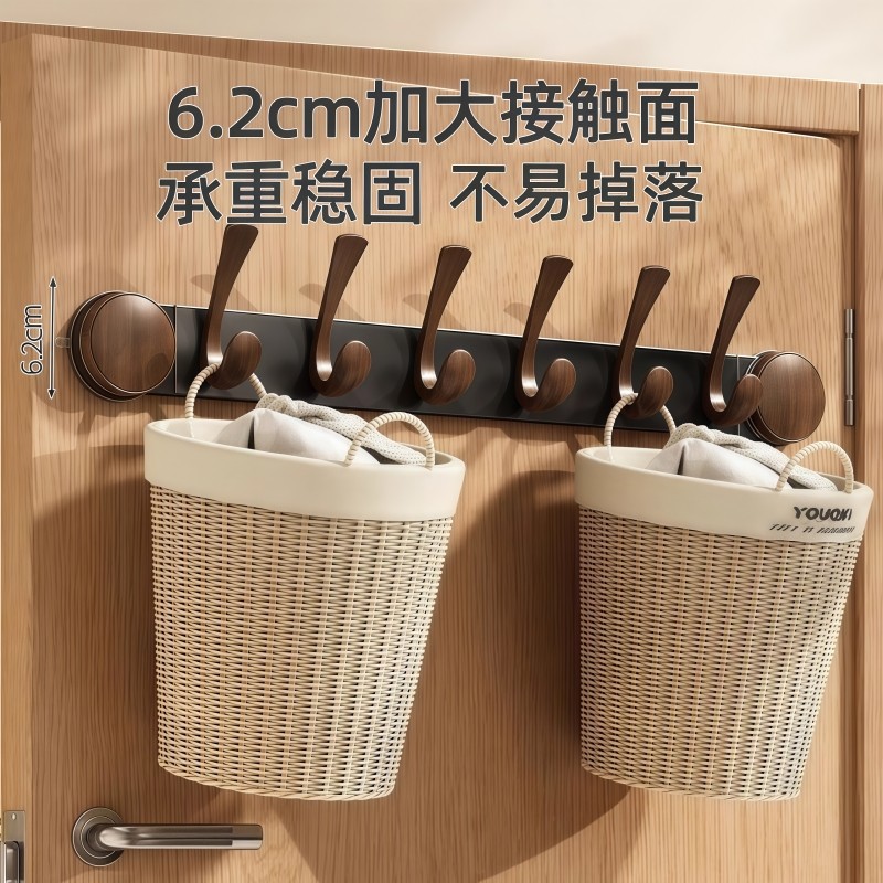 吸盘免打孔门后玄关挂钩挂衣架墙上壁挂玄关衣柜侧面衣服中古挂架,淘宝优惠券,粉丝福利购,淘宝优惠卷