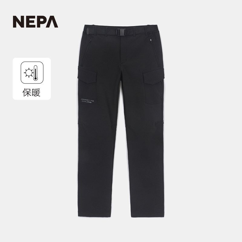 NEPA耐葩24秋冬新品户外男士休闲裤柔软保暖舒适工装裤7K71605,淘宝优惠券,粉丝福利购,淘宝优惠卷