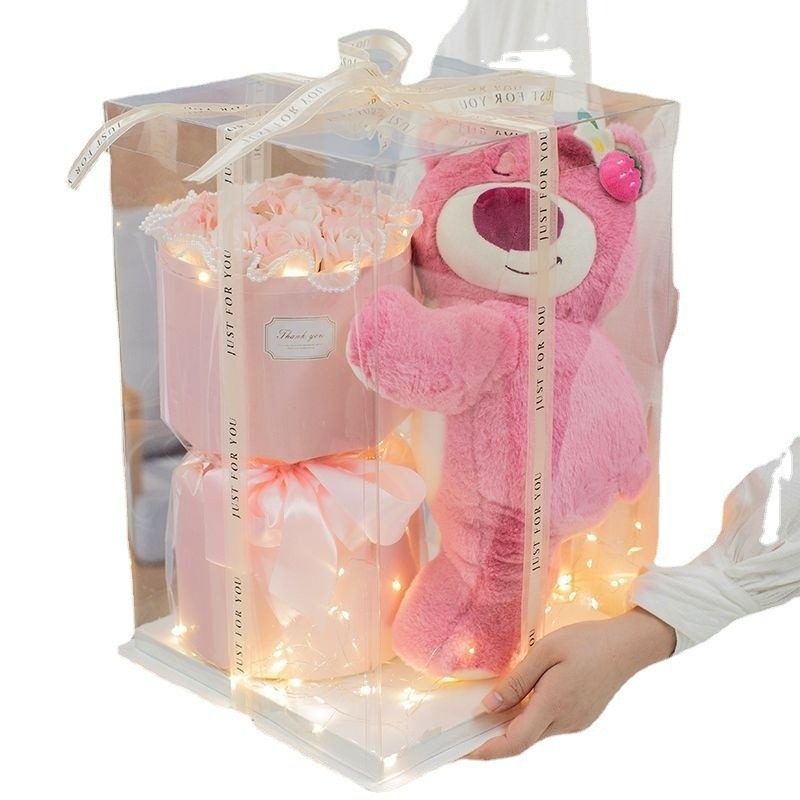 情人节礼物小熊花束玩偶卡通花束生日礼品送闺蜜女友圣诞节礼物