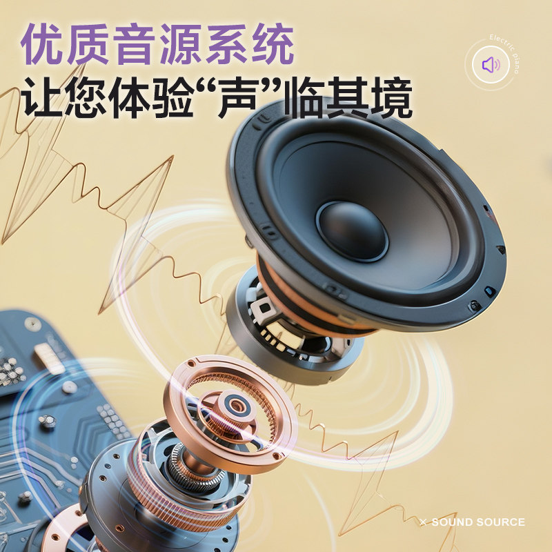 原康88重锤键电钢琴成人儿童初学者入门家用电子钢琴专业十级考级,淘宝优惠券,粉丝福利购,淘宝优惠卷