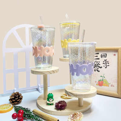 高颜值简约ins字母玻璃杯