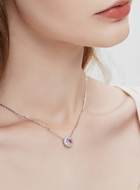 SUNSGarden系列 双色绮梦 粉彩惊艳宝石项链