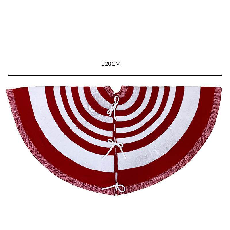 2020圣诞节装饰用品圣诞树摆件红白条纹针织毛线圣诞树裙跨境热销,淘宝优惠券,粉丝福利购,淘宝优惠卷