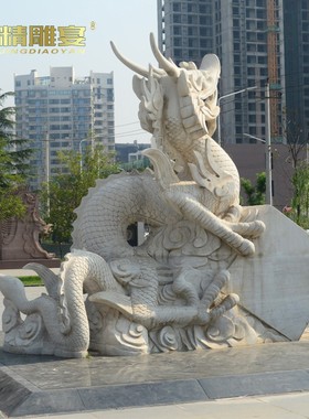 极速铸铜动物雕塑玻璃钢仿铜龙雕塑制作雕像园Q林景观大型铜雕艺